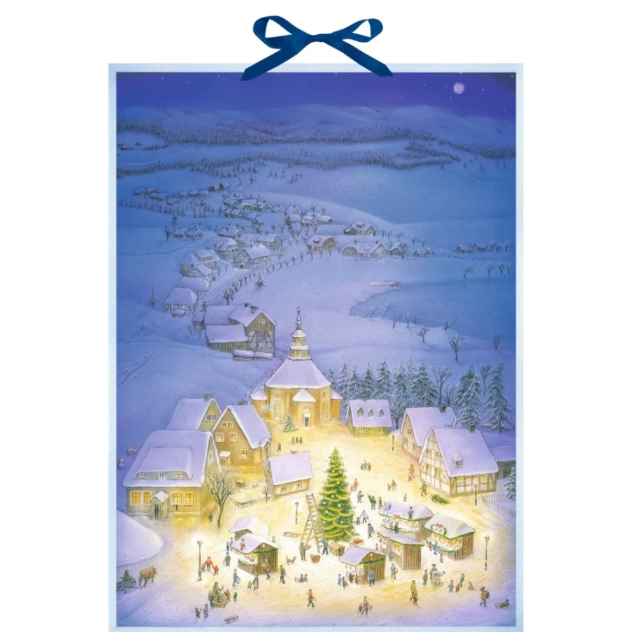 Käthe Wohlfahrt Christmas Village Advent Calendar - Festive Holiday Countdown Decor