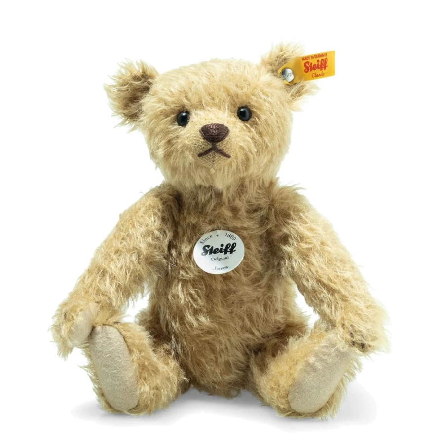 Steiff Teddy Bear "James" - 26 cm Collectible Plush Stuffed Animal