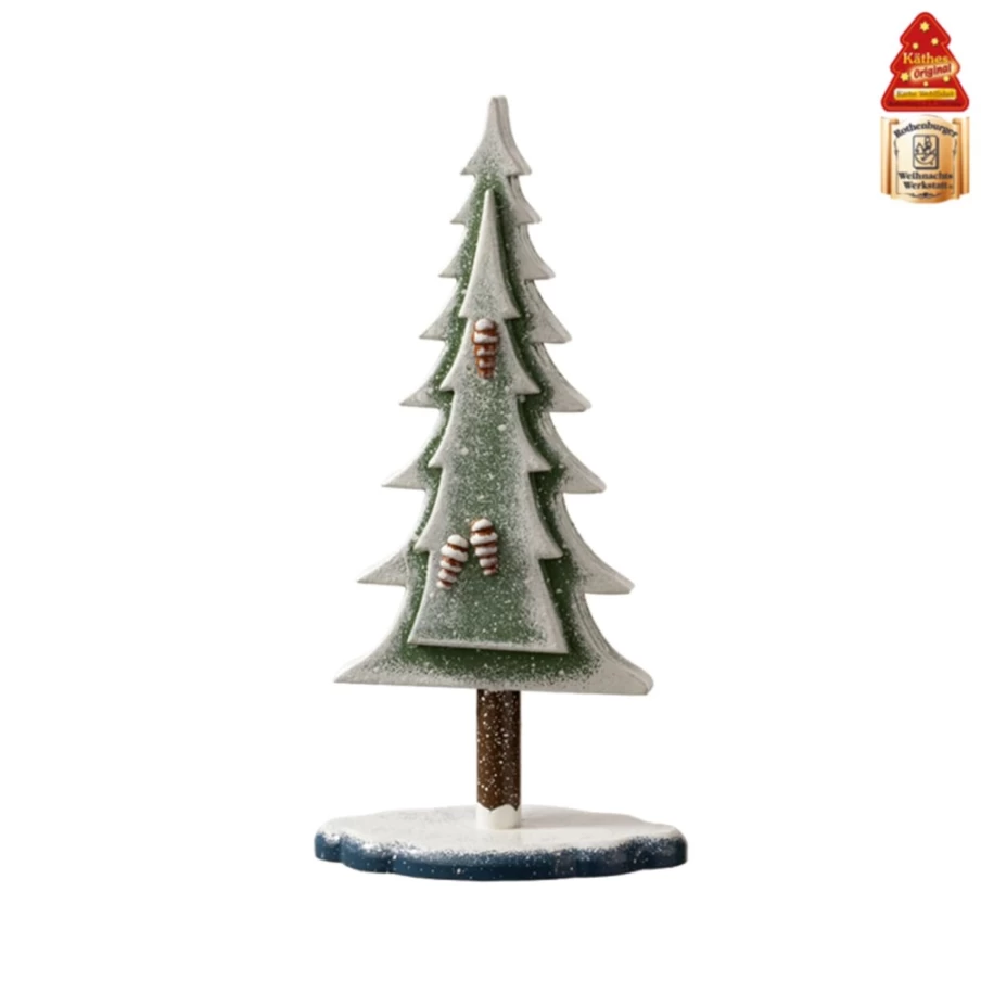 "Käthes Original 7.5 Inch Winter Tree Decorative Figurine – Handcrafted Holiday Decor"