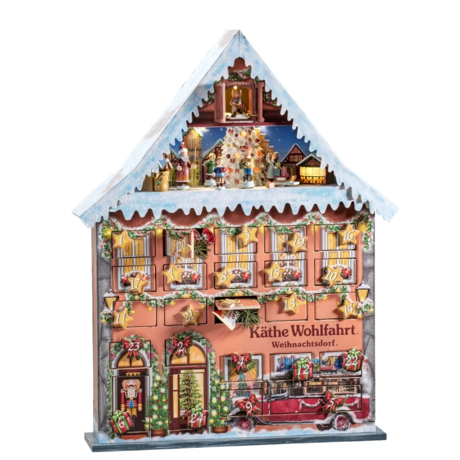 Käthe Wohlfahrt Weihnachtsdorf Advent Calendar House - Christmas Village Countdown Decor