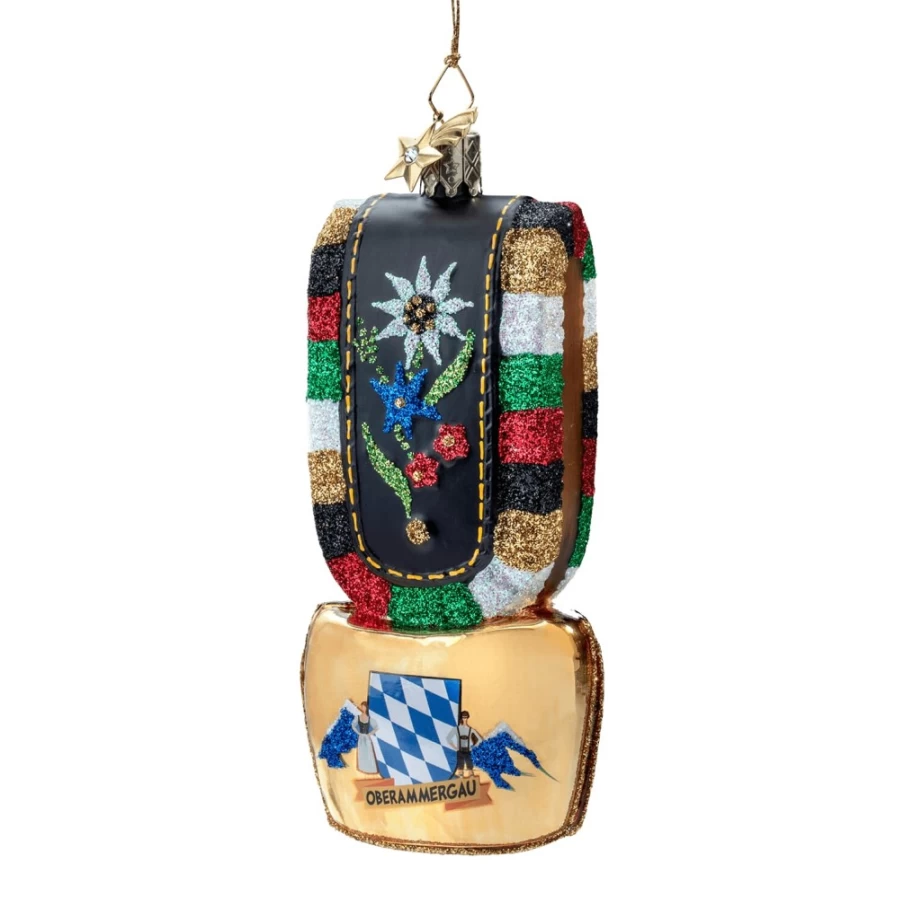 "Poesie in Glas Cow Bell Oberammergau - Handcrafted Decorative Cowbell"