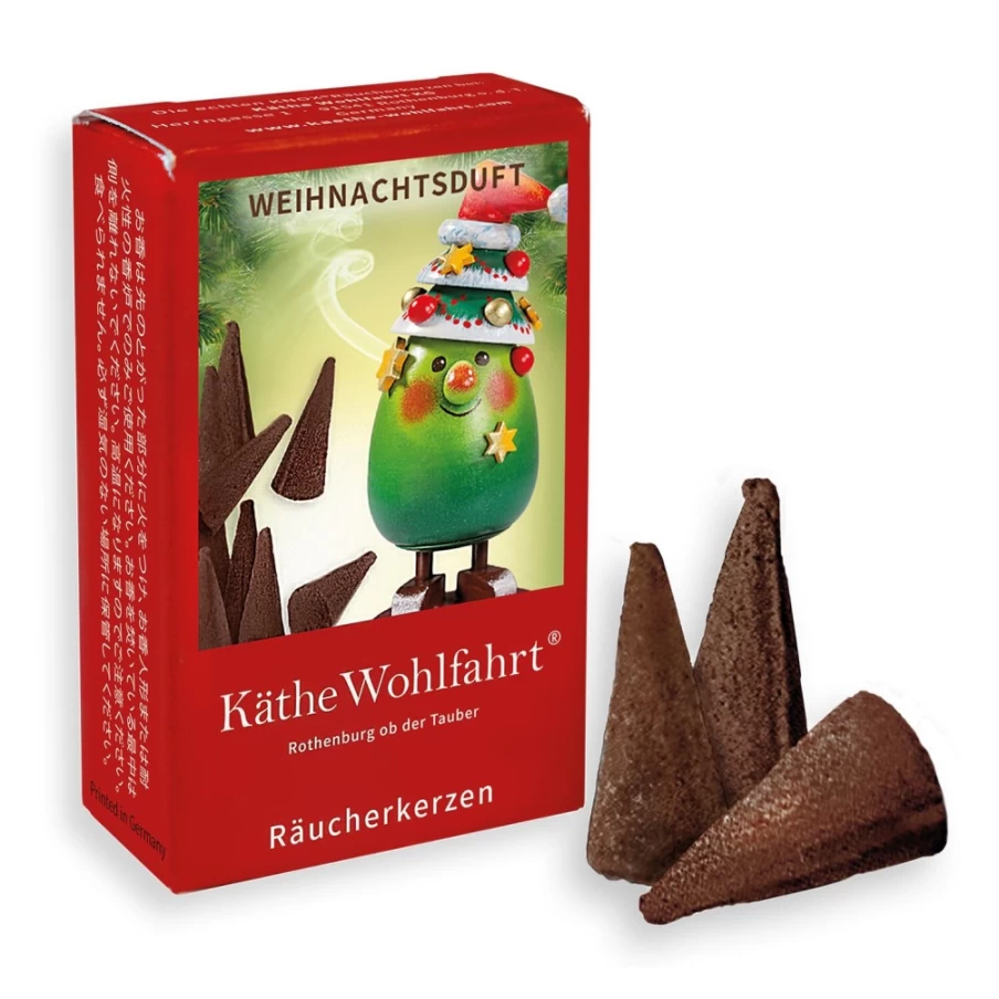 Käthe Wohlfahrt Christmas Scented Incense Cones - Festive Aroma for Holidays