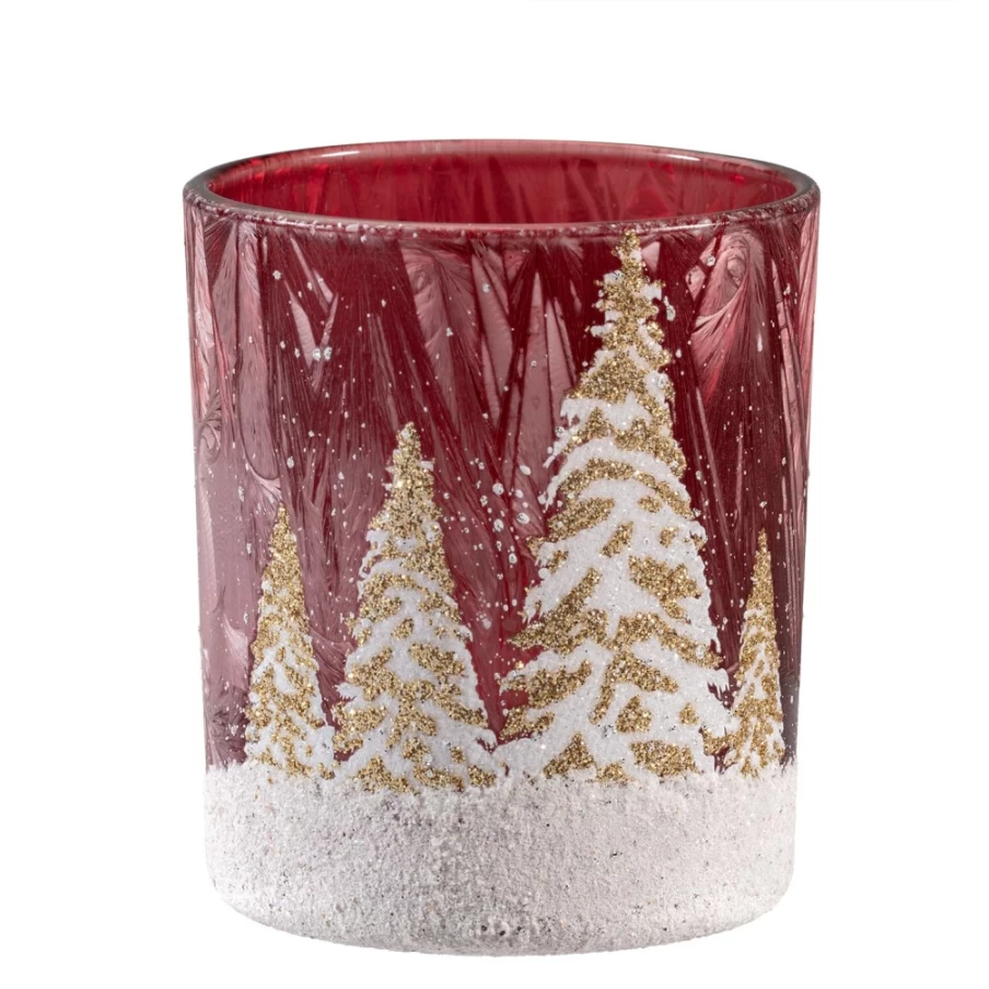 Käthe Wohlfahrt Winter Forest Tealight Holder - Decorative Christmas Candle Holder