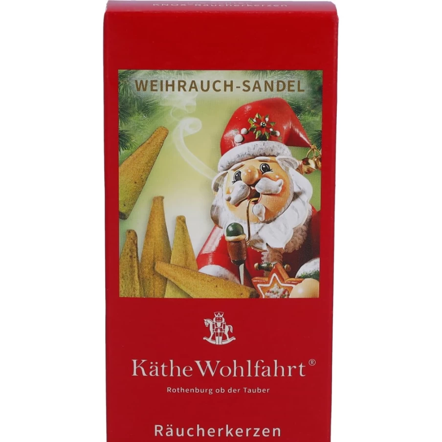 Käthe Wohlfahrt Frankincense Sandalwood Scented Incense Cones – Large Premium Aromatic Cones for Relaxation & Meditation