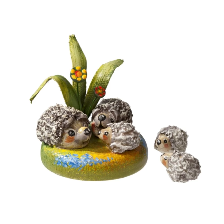Kindertraum Hedgehog Family Plush Toy - Adorable Hedgehog Family Set for Kids