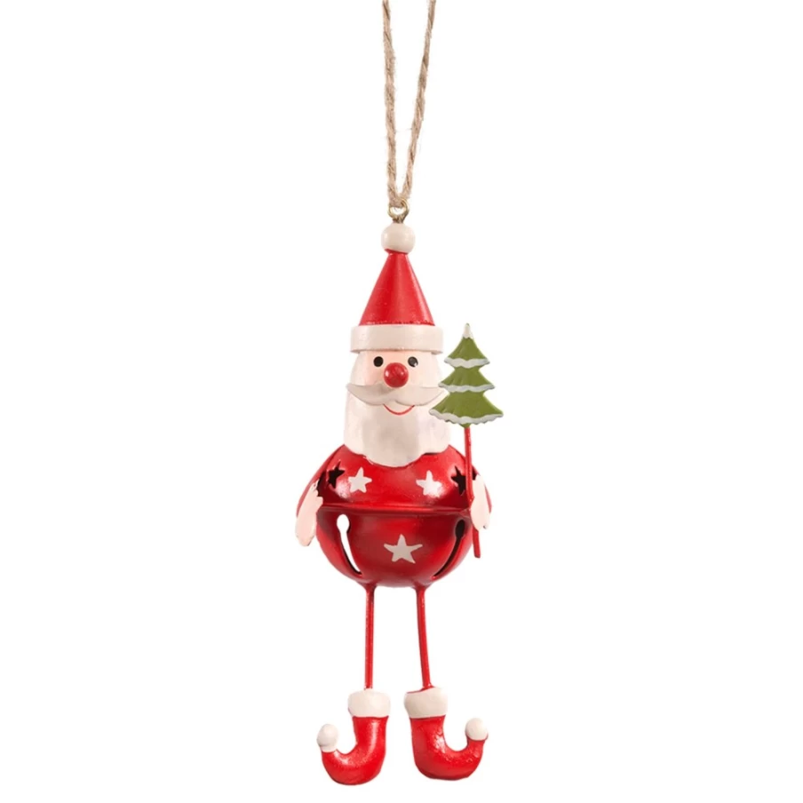Käthe Wohlfahrt Santa Jingle Bell - Christmas Decoration Holiday Ornament