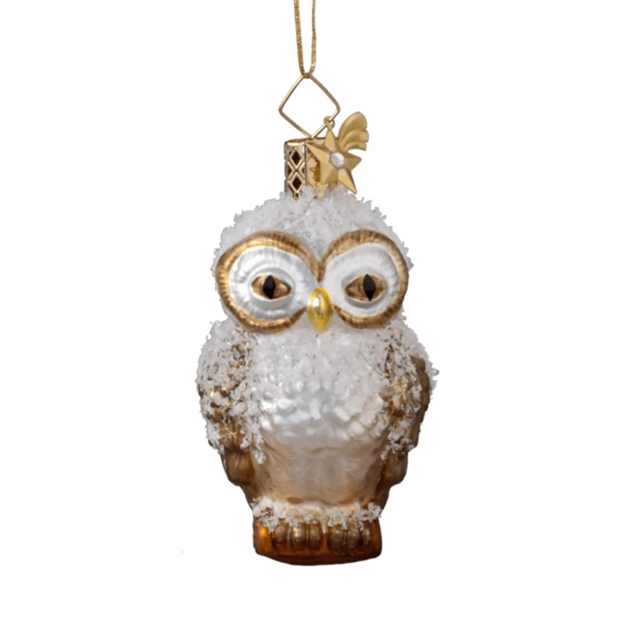 "Poesie in Glas Brown Owl Decorative Figurine – Handcrafted Collectible"