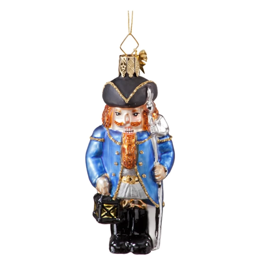 "Poesie in Glas Nutcracker Night Watchman - Decorative Christmas Figurine"