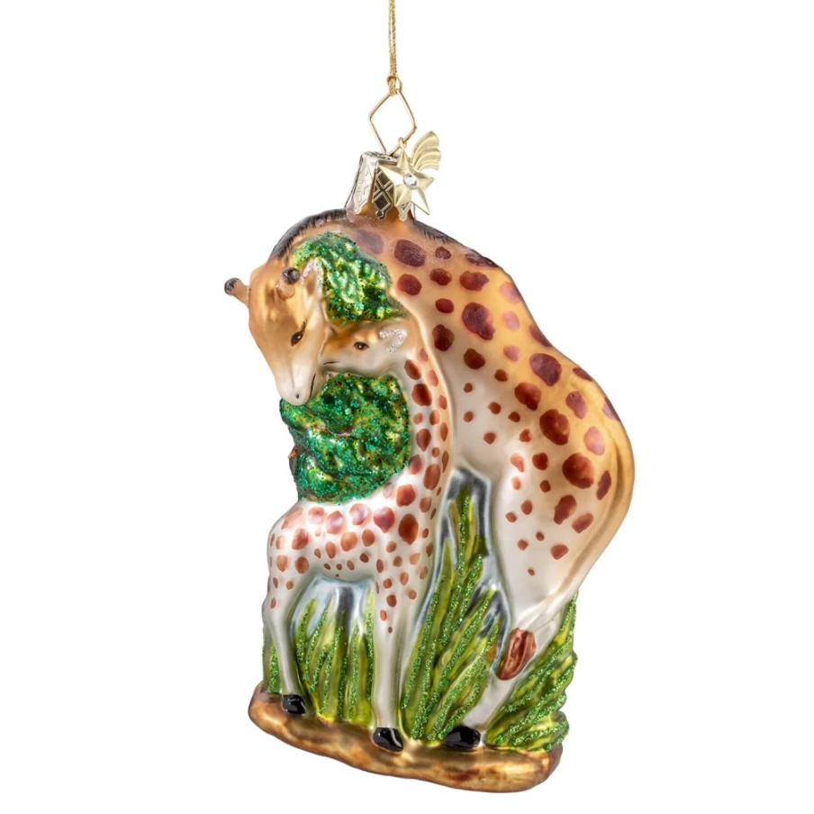 "Poesie in Glas Giraffe Figurine - Elegant Handcrafted Glass Decor"