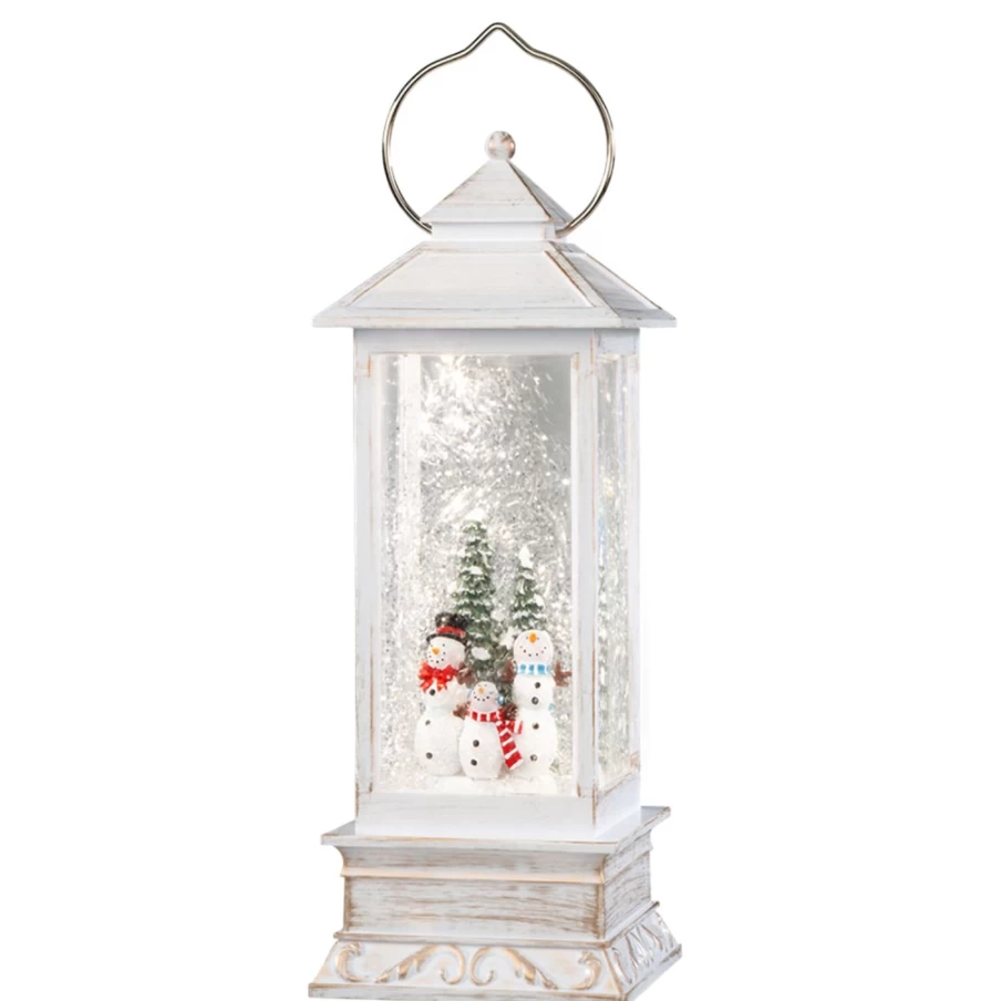 KONSTSMIDE LED Snowman Lantern - 27.5cm Winter Decoration, Outdoor Christmas Light for Holiday Decor