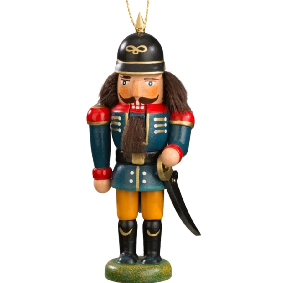Käthes Original Miniknackl "Policeman" Figurine, 3.7 Inch Collectible German Nutcracker