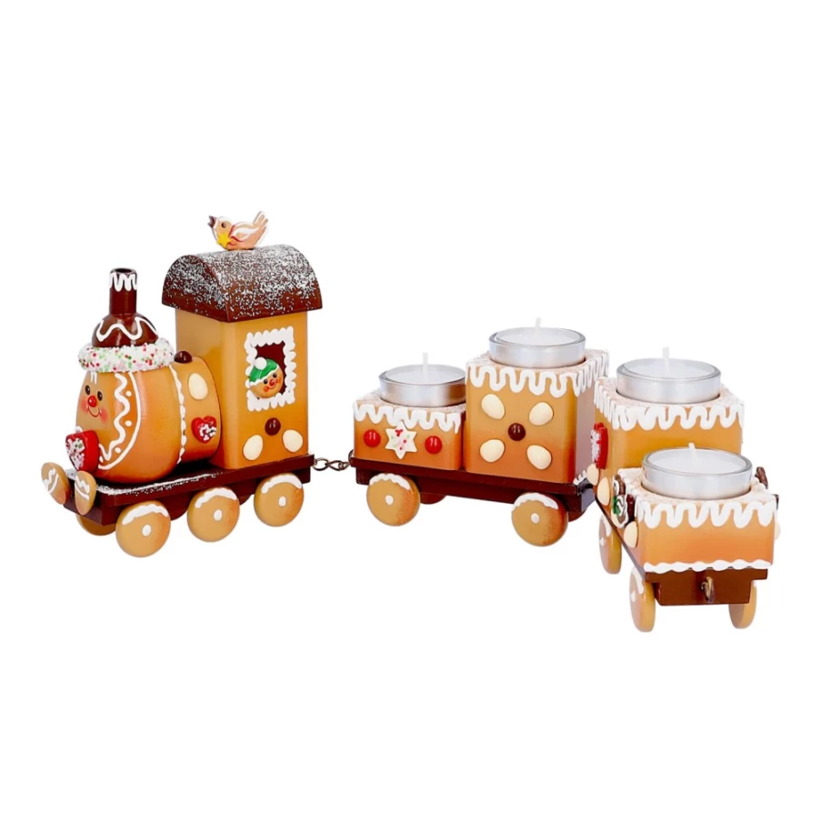 Käthes Original Gingerbread Incense Smoker Train - Festive Advent Decor for Christmas