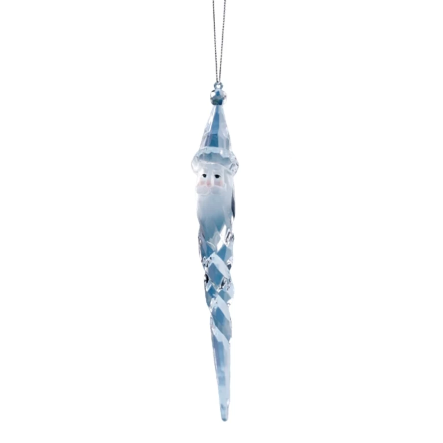 Käthe Wohlfahrt Santa Icicle Acrylic Christmas Ornament