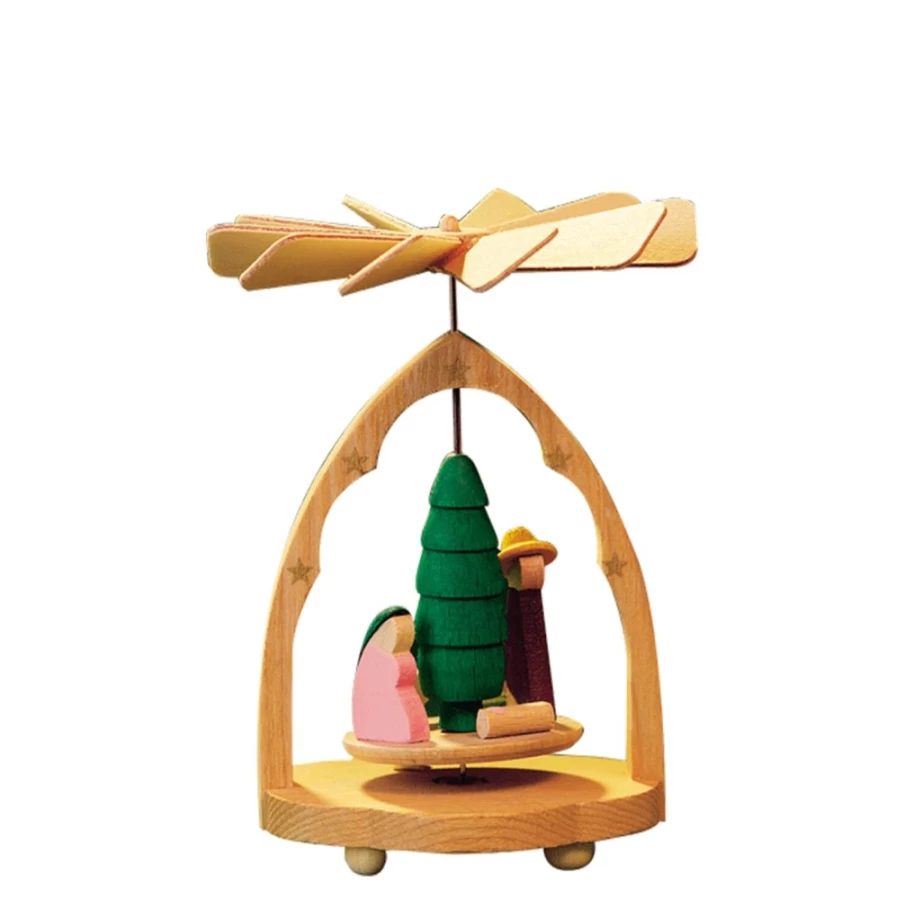 Richard Glässer Nativity Pyramid Play Set – Christmas Decorative Scene for Holiday Display