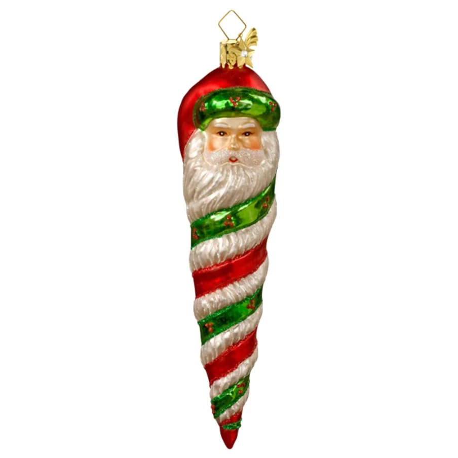 Poesie in Glas Cone Santa Claus - Festive Christmas Decoration