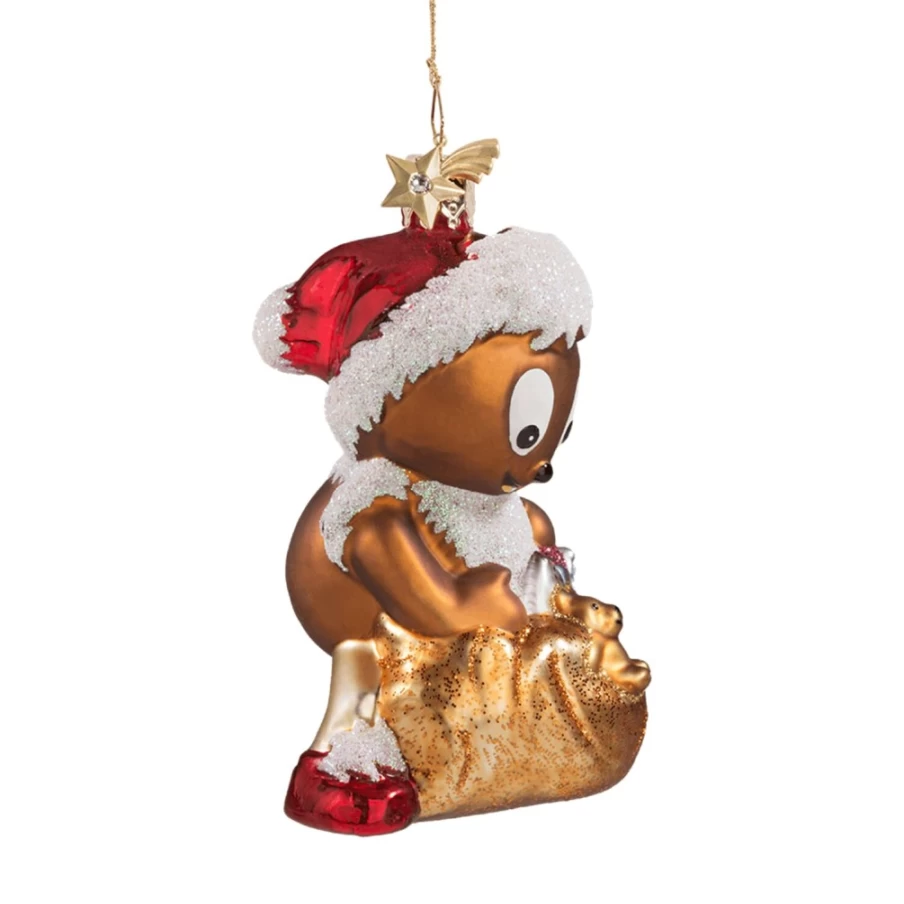 "Poesie in Glas Pittiplatsch Santa Figur - Festive Christmas Decoration"