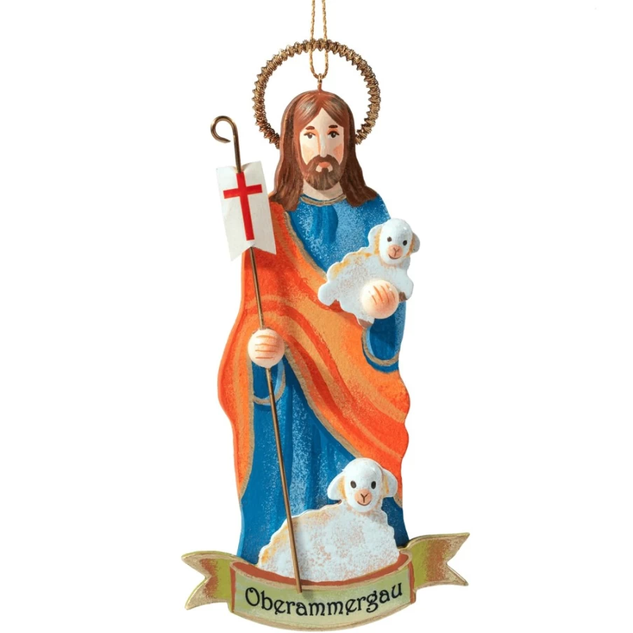 "The Good Shepherd Oberammergau - Handcrafted Religious Figurine by Käthe Wohlfahrt Original"