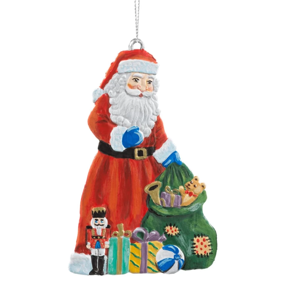 "Käthes Original Santa With Toys - Handcrafted Christmas Decoration"