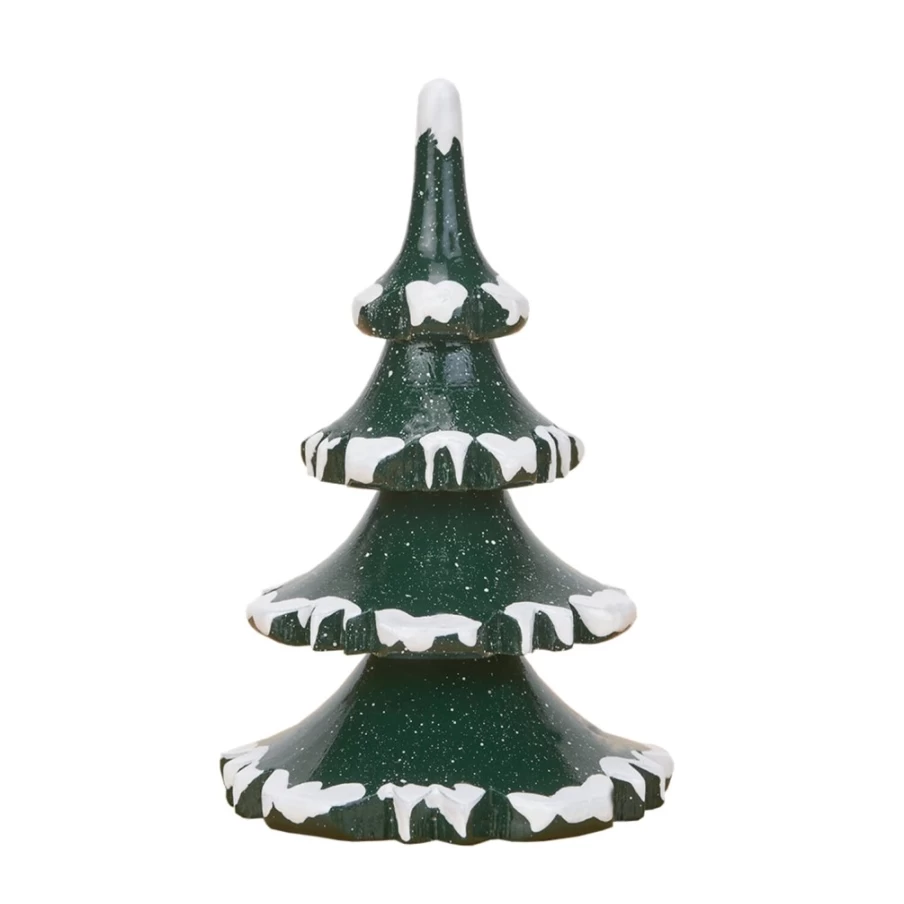 "Hubrig Volkskunst Winter Tree Ornaments - 3.15 Inch Holiday Decor, Set of 2 for Children's Christmas Tree"