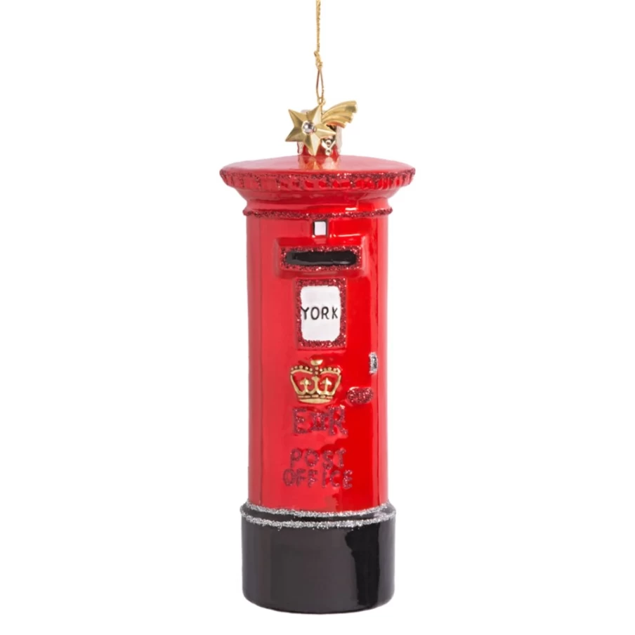 Poesie in Glas English Mailbox "York" - Classic UK Style Outdoor Post Box
