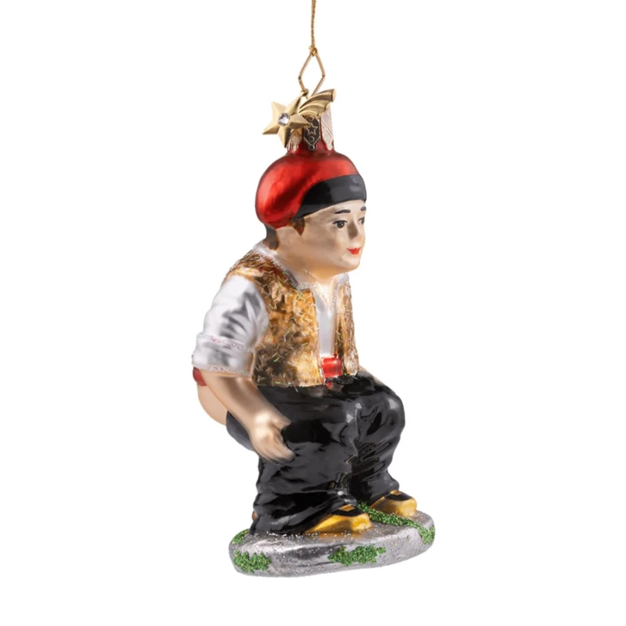 "Poesie in Glas Caganer Figurine – Unique Collectible Christmas Decoration"
