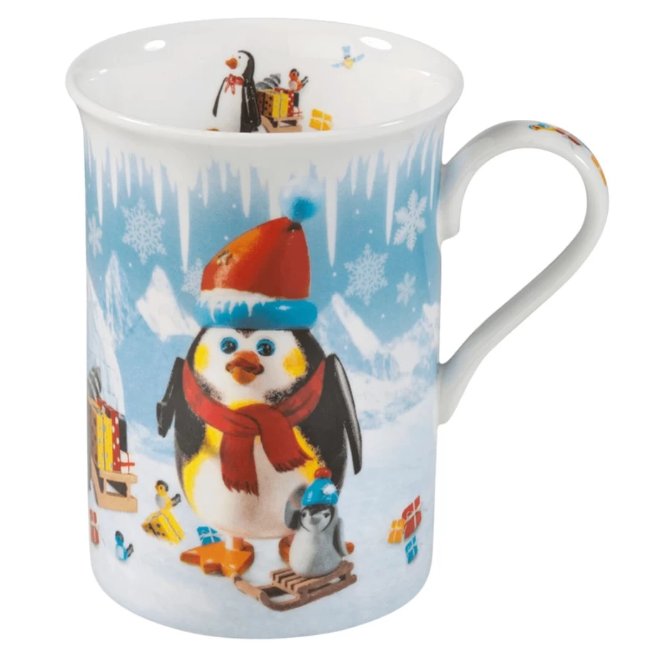 Käthe Wohlfahrt Christmas At The South Pole Porcelain Mug - Festive Holiday Collectible Gift