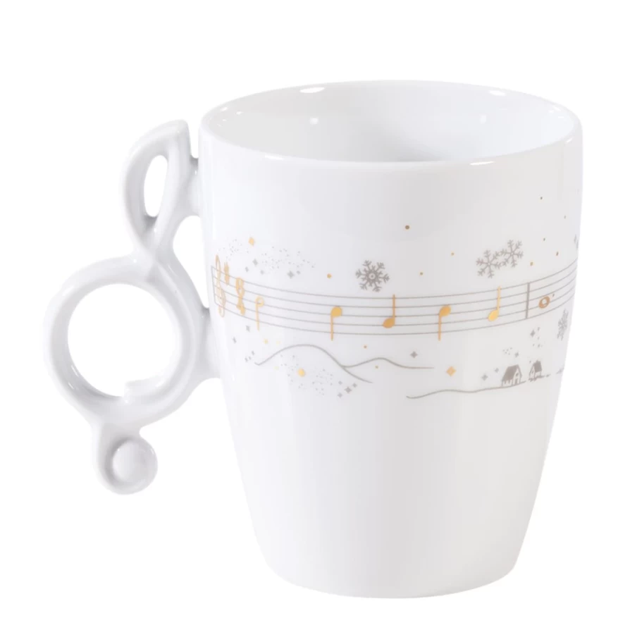 Meissen Porzellan "The Snow Falls Softly" Handcrafted Porcelain Cup - Elegant Winter Design