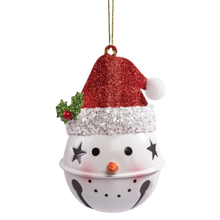 "Käthe Wohlfahrt Snowman Bell - Handcrafted Christmas Ornament"