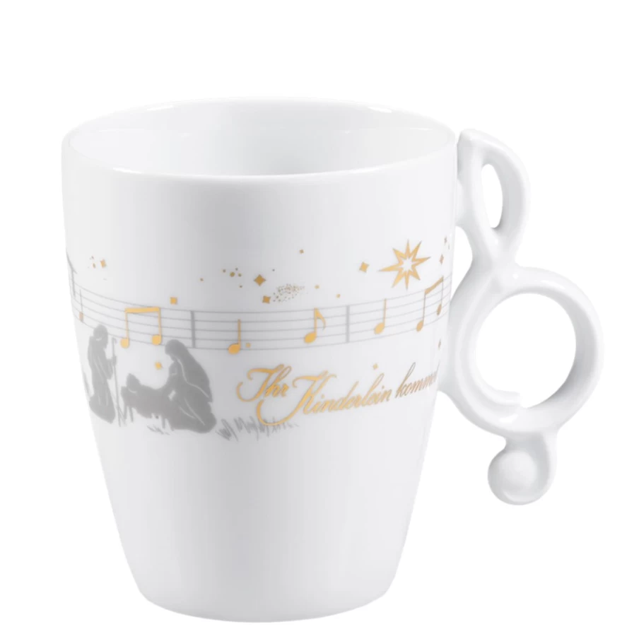 Meissen Porzellan "O Come, Little Children" Porcelain Cup - Handcrafted Christmas Collectible