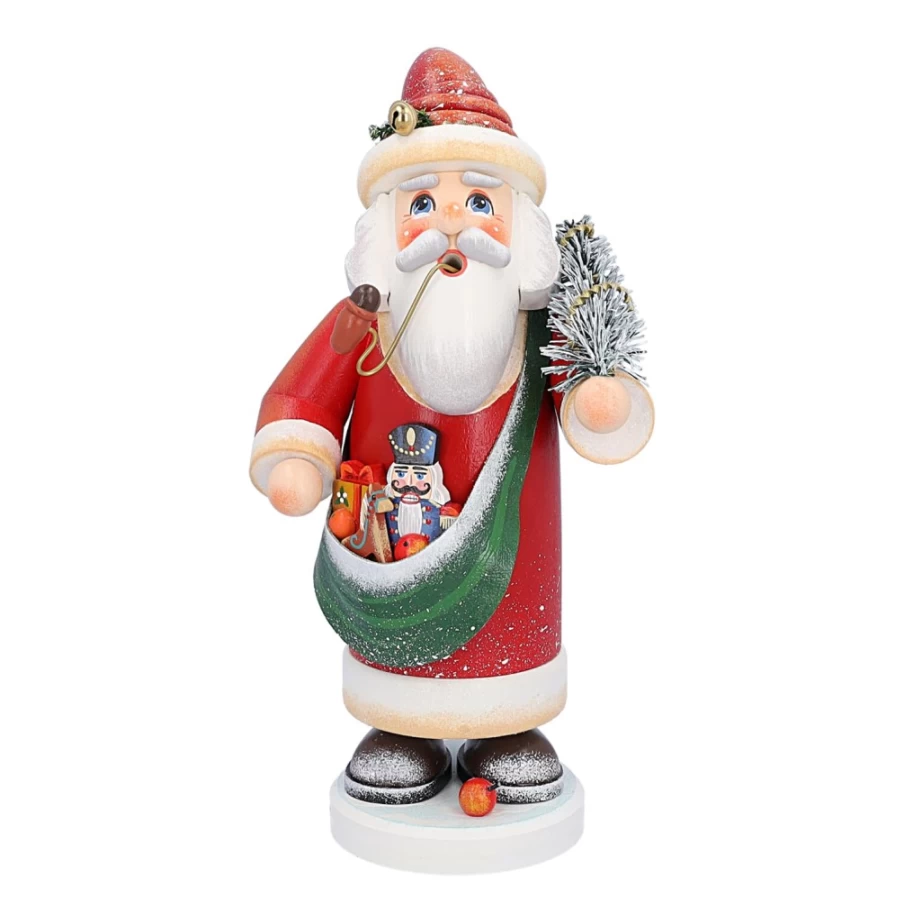 Käthes Original Holzknoddl Nostalgic Father Christmas Incense Smoker - Handcrafted German Christmas Decor