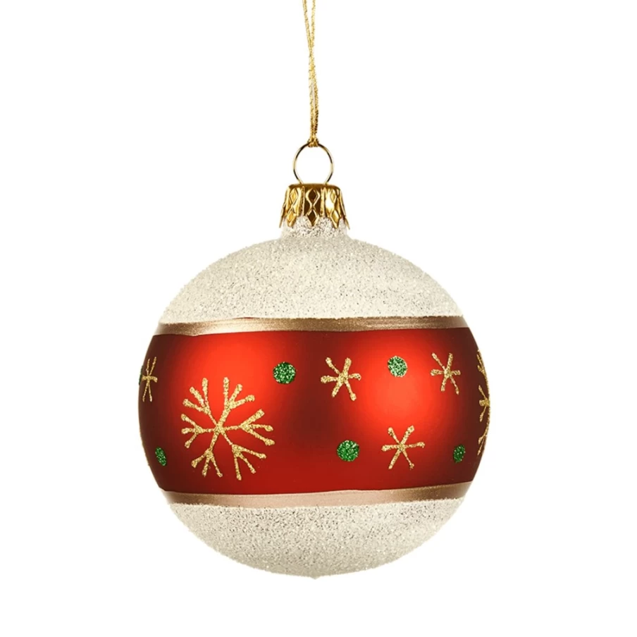 "Käthe Wohlfahrt 8cm Snowflake Glass Bauble Christmas Ornament"