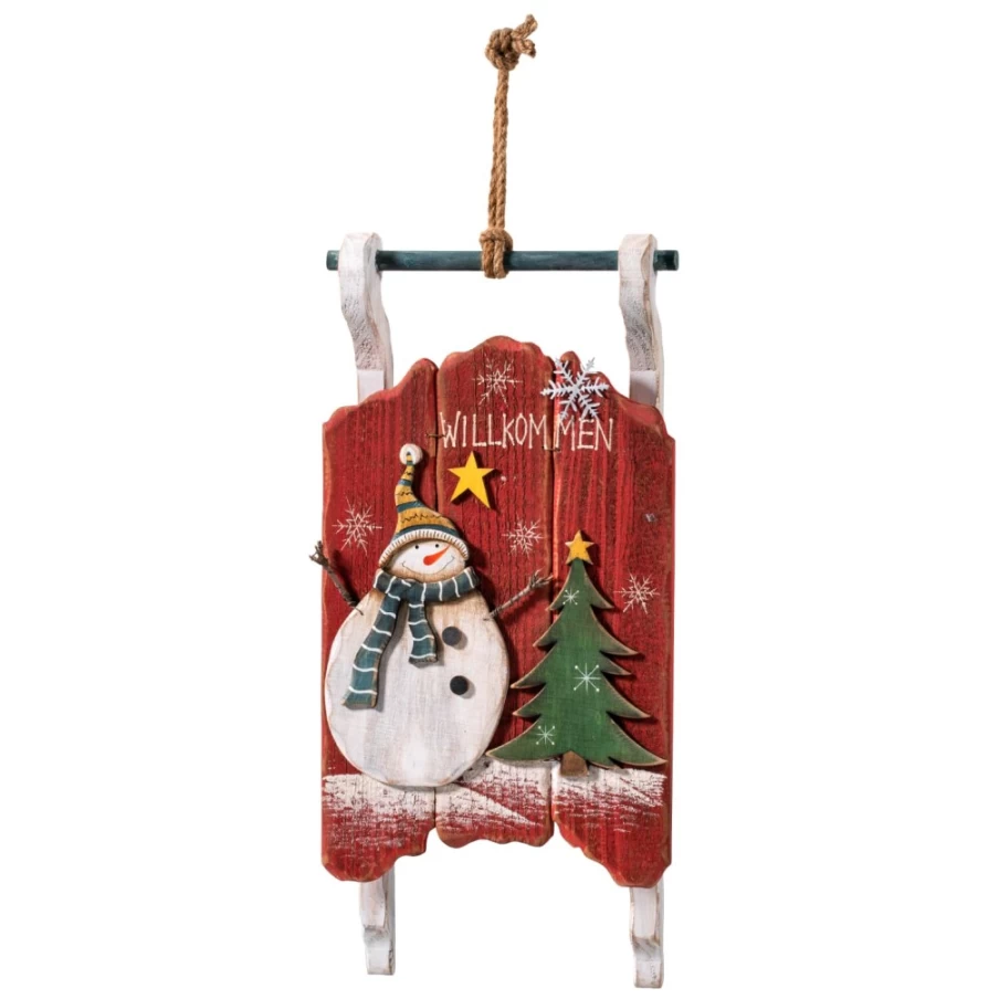 "Käthe Wohlfahrt Winter Joy Handcrafted Christmas Sleigh Decoration"